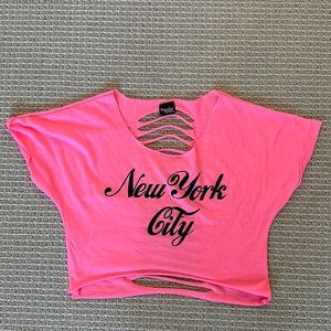 NYC crop top T